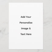 maak je eigen aangepaste tekst personaliseren programmakaart (Voorkant)