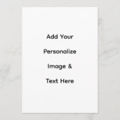 maak je eigen aangepaste tekst personaliseren programmakaart (Voorkant)
