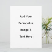 maak je eigen aangepaste tekst personaliseren programmakaart (Staand voorkant)