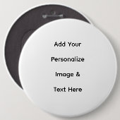 maak je eigen aangepaste tekst personaliseren ronde button 6,0 cm (Voorkant /achterkant)