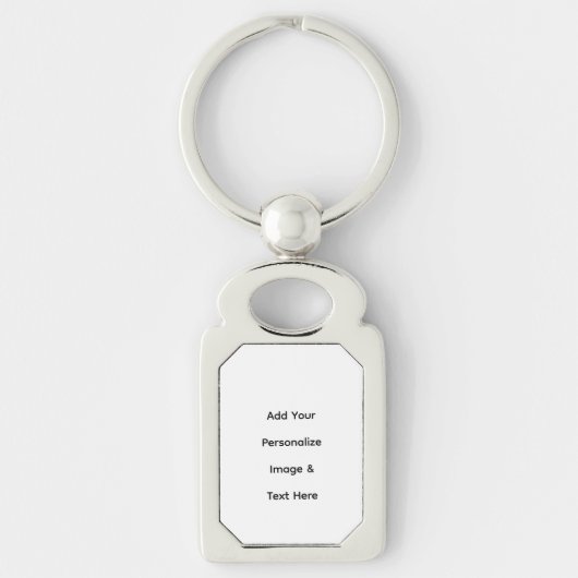maak je eigen aangepaste tekst personaliseren sleutelhanger (Voorkant)