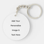 maak je eigen aangepaste tekst personaliseren sleutelhanger (Achterkant)