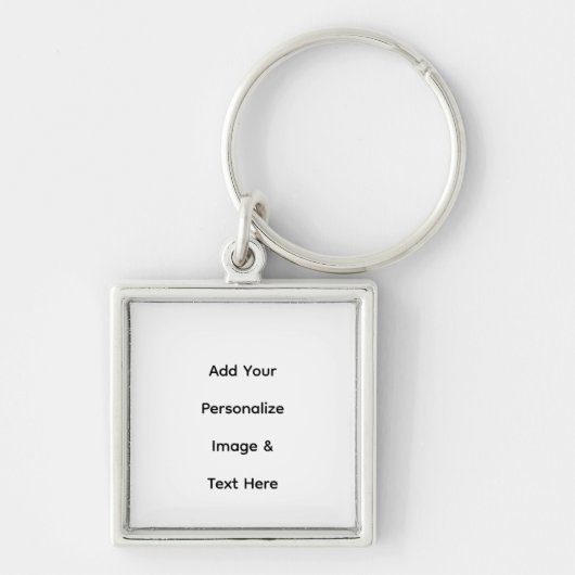 maak je eigen aangepaste tekst personaliseren sleutelhanger (Voorkant)