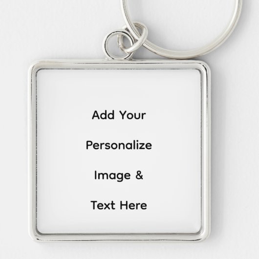 maak je eigen aangepaste tekst personaliseren sleutelhanger (Voorkant)