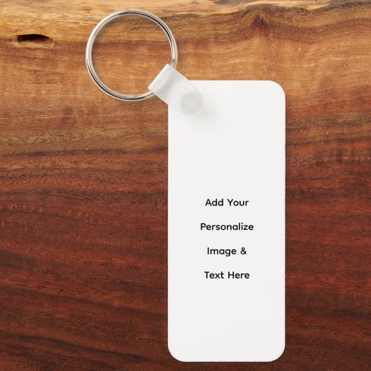maak je eigen aangepaste tekst personaliseren sleutelhanger (Voorkant)