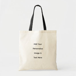 maak je eigen aangepaste tekst personaliseren tote bag