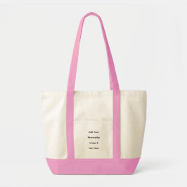 maak je eigen aangepaste tekst personaliseren tote bag