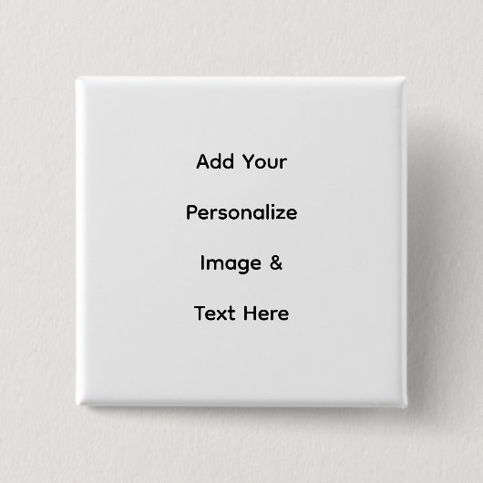 maak je eigen aangepaste tekst personaliseren vierkante button 5,1 cm (Voorkant)