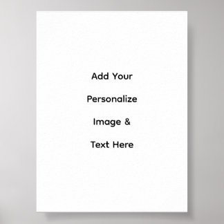 maak je eigen aangepaste tekst semi-gloss verperso poster