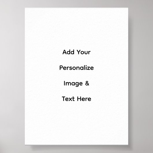 maak je eigen aangepaste tekst semi-gloss verperso poster (Voorkant)