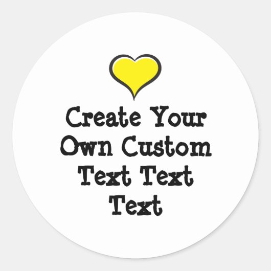 Maak je eigen aangepaste tekst witte achtergrond ronde sticker (Voorkant)
