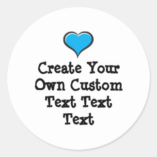 Maak je eigen aangepaste tekst witte achtergrond ronde sticker
