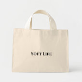 Maak Je Eigen Aangepaste Transparante Schoudertas Mini Tote Bag (Voorkant)