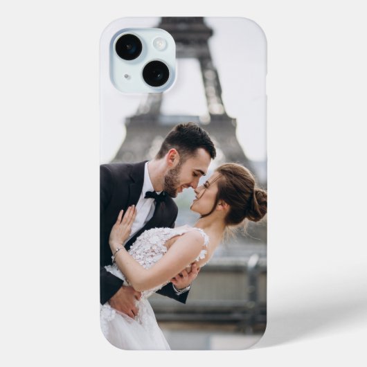 Maak je eigen aangepaste trouwfoto Case-Mate iPhone case (Achterkant)