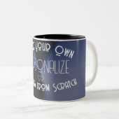 Maak je eigen aangepaste tweekleurige koffiemok (Voorkant rechts)