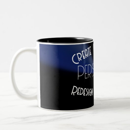 Maak Je Eigen Aangepaste Tweekleurige Koffiemok (Links)