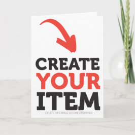 MAAK-JE-EIGEN Aangepaste upload ontwerp Kerstmis Kaart