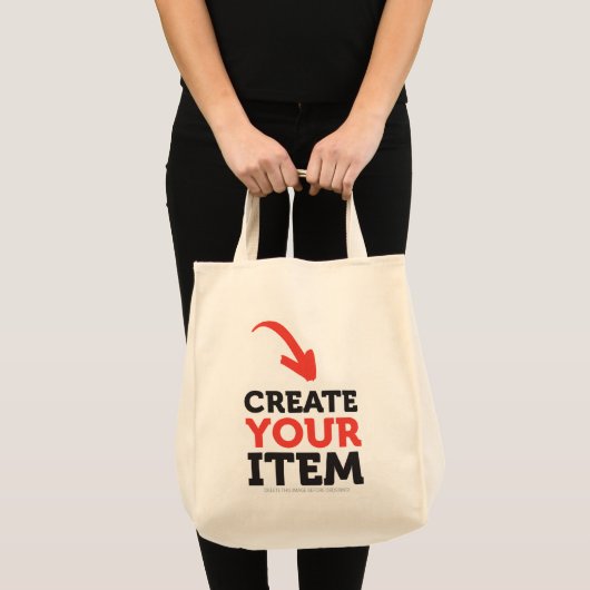 MAAK-JE-EIGEN Aangepaste uploaden jouw ontwerp Jum Tote Bag (Voorkant (product))