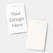 maak je eigen aangepaste verticale PVC plastic bad Badge (Voor- en achterkant)