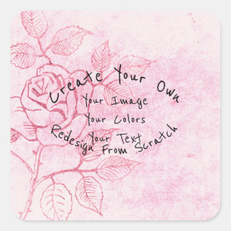 Maak Je Eigen Aangepaste Vierkante Sticker