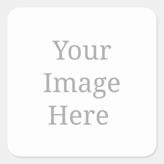 Maak je eigen aangepaste  vierkante sticker (Voorkant)