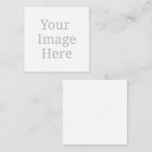 Maak je eigen aangepaste  vierkante visitekaartje (Voorkant / Achterkant)