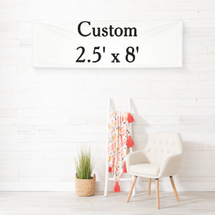 maak je eigen aangepaste Vinyl 2.5' x 8' voor binn Spandoek
