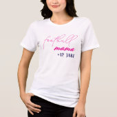 Maak je eigen aangepaste voetbal mama Tri-Blend shirt (Voorkant)