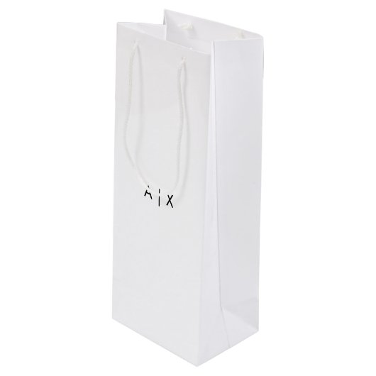 Maak je eigen aangepaste wijn cadeautas (Voorkant Gekanteld)