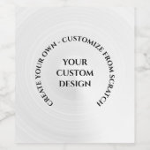 Maak je eigen aangepaste wijn etiket (Enkel label)