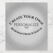 Maak Je Eigen Aangepaste Wijn Etiket (Enkel label)