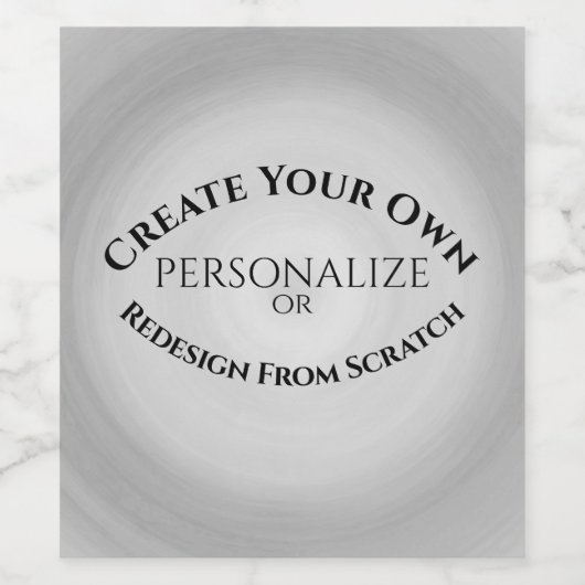 Maak je eigen aangepaste wijn etiket (Enkel label)