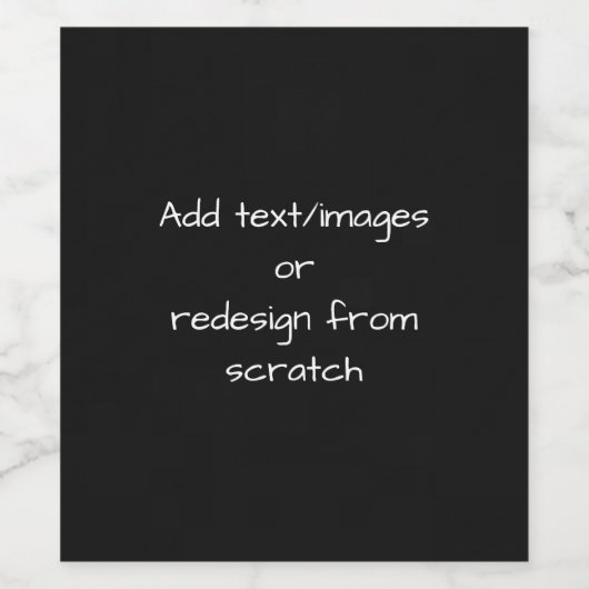 Maak je eigen aangepaste wijn etiket (Enkel label)