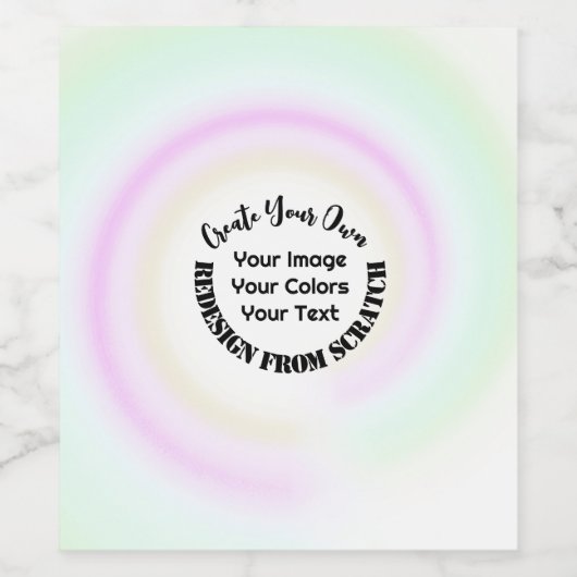 Maak je eigen aangepaste wijn etiket (Enkel label)