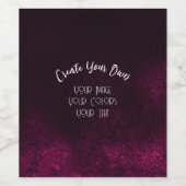 Maak je eigen aangepaste wijn etiket (Enkel label)