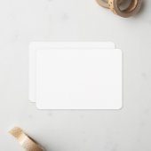 Maak je eigen aangepaste wit notitiekaartje (Voorkant / Achterkant in situ)