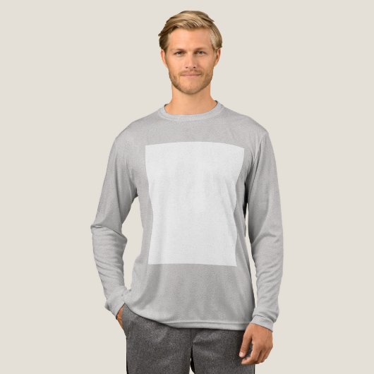 Maak je eigen aangepaste wit Tri-Blend shirt (Voorkant)