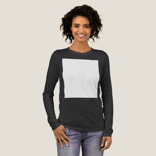 Maak je eigen aangepaste wit Tri-Blend shirt (Voorkant)