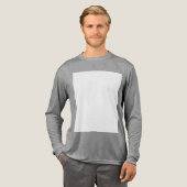 Maak je eigen aangepaste wit Tri-Blend shirt (Voorkant)