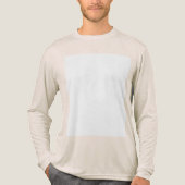Maak je eigen aangepaste wit Tri-Blend shirt (Voorkant volledig)