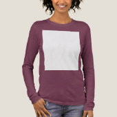 Maak je eigen aangepaste wit Tri-Blend shirt (Voorkant)