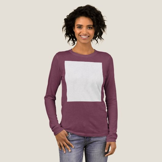 Maak je eigen aangepaste wit Tri-Blend shirt (Voorkant)
