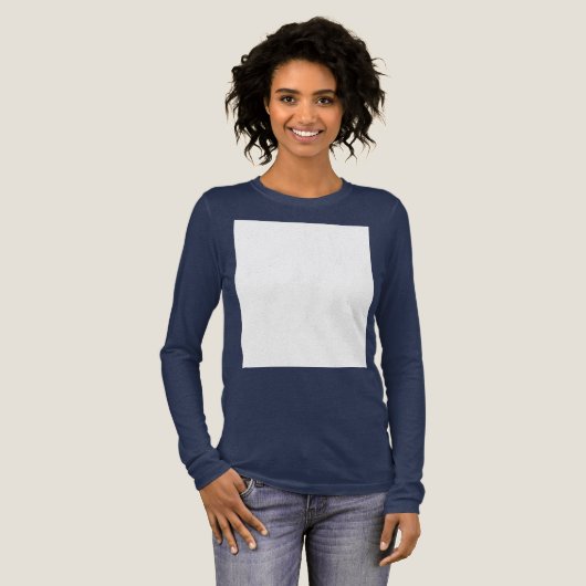 Maak je eigen aangepaste wit Tri-Blend shirt (Voorkant)