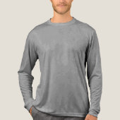 Maak je eigen aangepaste wit Tri-Blend shirt (Voorkant volledig)