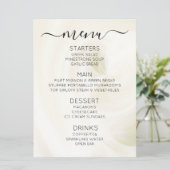 Maak Je Eigen Aangepaste Witte Licht Draaikolken Menu (Staand voorkant)