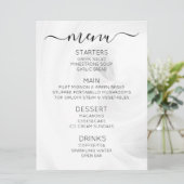 Maak Je Eigen Aangepaste Witte Lichtkrullen Menu (Staand voorkant)