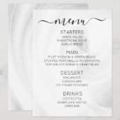 Maak Je Eigen Aangepaste Witte Lichtkrullen Menu (Voorkant / Achterkant)