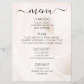 Maak Je Eigen Aangepaste Witte Lichtkrullen Menu (Voorkant)