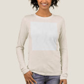 Maak je eigen aangepaste witte  Tri-Blend shirt (Voorkant)