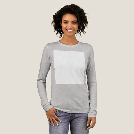 Maak je eigen aangepaste witte Tri-Blend shirt (Voorkant)